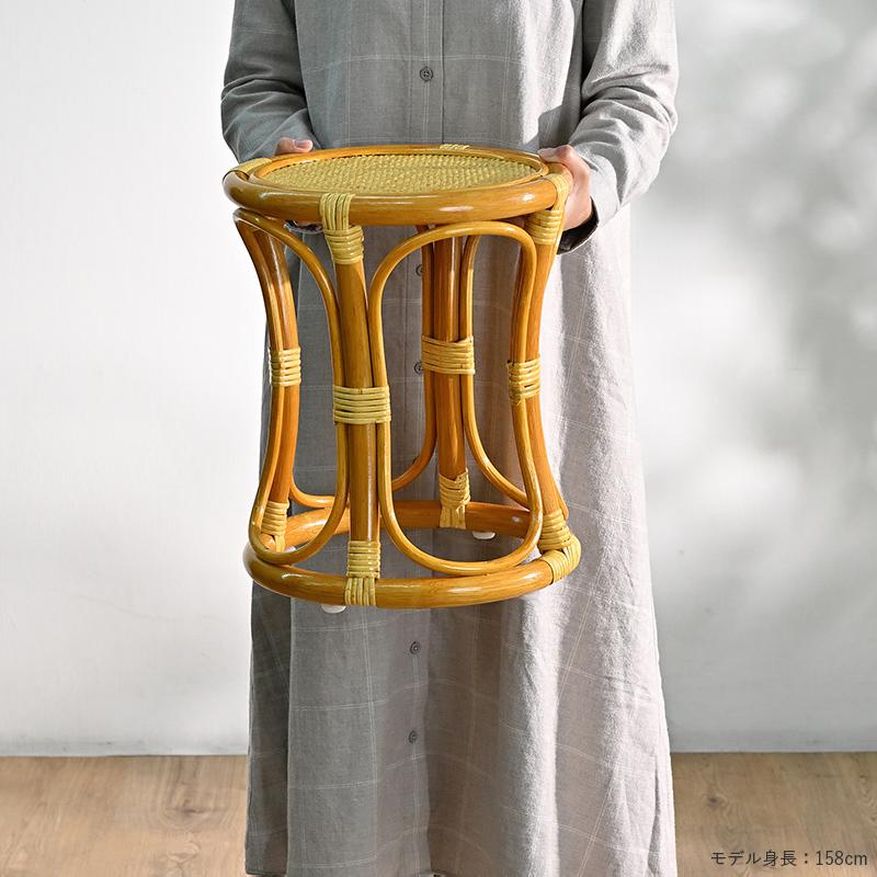 籐の椅子 スツール 腰掛け 脱衣所 脱衣場 玄関 和風 軽い 母の日 父の