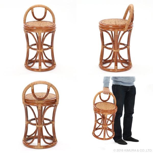 ラタンらくらくスツール 籐の椅子 スツール 腰掛け 脱衣所 脱衣場 玄関 和風 軽い  母の日 父の日 敬老の日 C422HR 爆買 |  | 02