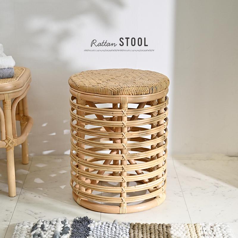 籐の椅子 スツール 腰掛け 脱衣所 脱衣場 玄関 業務用 備品 C424ND