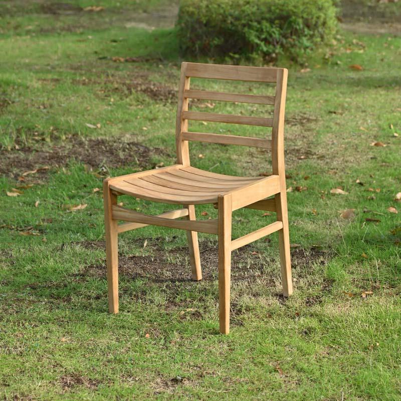 ガーデンチェア 1脚 木製 ダイニングチェア チーク無垢材 C540XX 爆買
