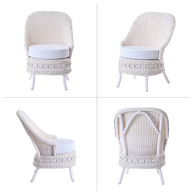 パーソナルチェア ラタン おしゃれ フレンチシャビー C811WW 爆買