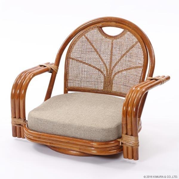 ◆在庫限り◆ メーカー直送 籐の椅子 回転チェア 座面高16cm 織り生地 ワイドタイプ C820HRZ1 100-designmoebel.com 100-designmoebel.com
