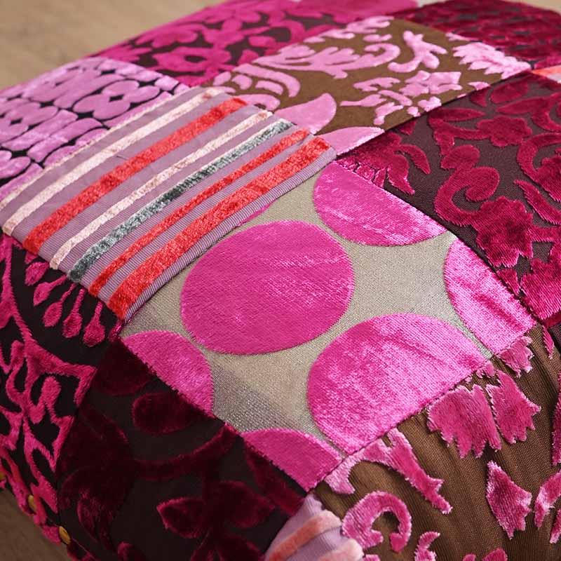 オットマン 足置き フットレスト パッチワーク クッション モロッコ