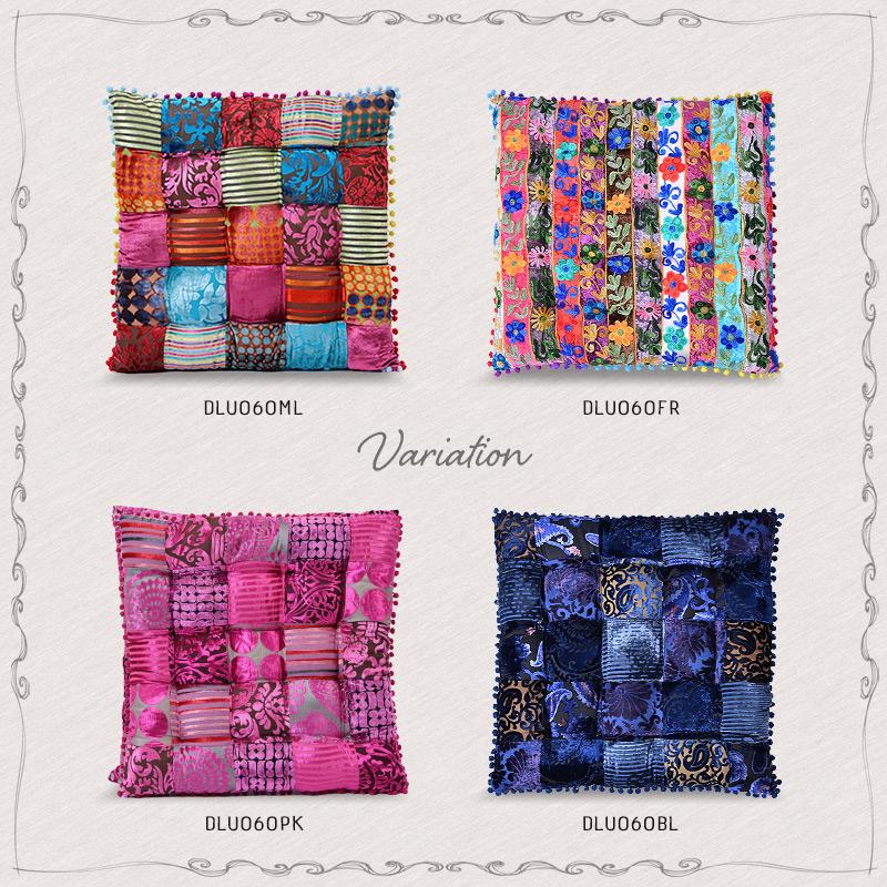 クッション 座布団タイプ パッチワーク モロッコ おしゃれ ON＆ON