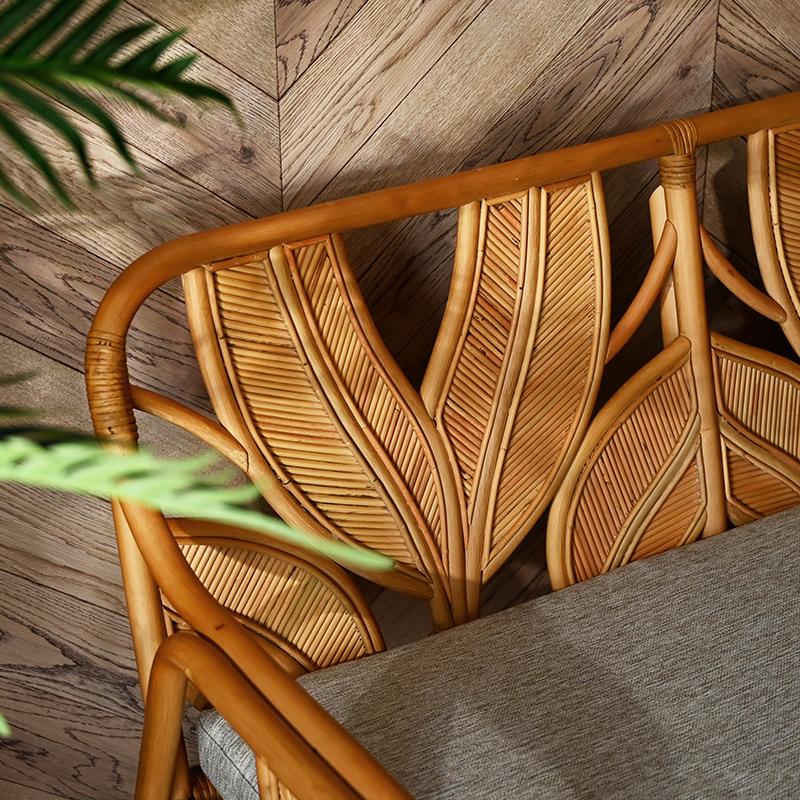 ラタンチェア 2人掛け ラタンソファ 120cm幅 二人用 ECD1492MXZ 爆買