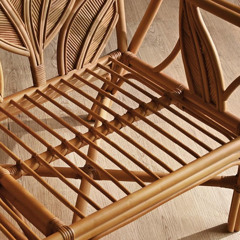 ラタンチェア 2人掛け ラタンソファ 120cm幅 二人用 ECD1492MXZ【爆買