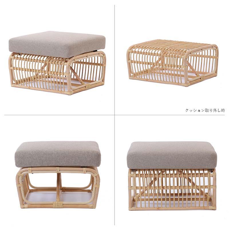 ラタンソファ4点セット 1人掛けソファ オットマン ECD35SET4 爆買