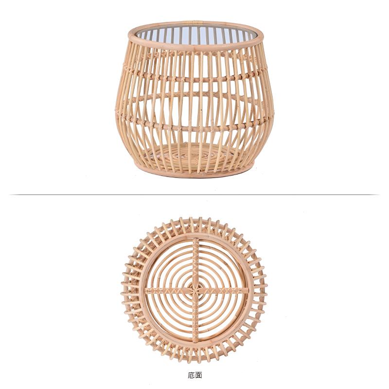 美品　ラタン　ガラステーブル　机　サイドテーブル　レトロ　アンティーク ect035nx_800s_1.jpg