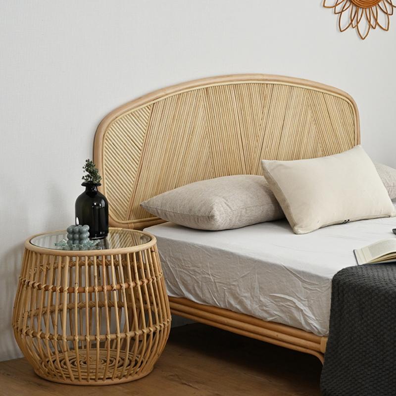 新品 送料込み ラタン ラウンド サイドテーブル S 35×45cm ラタン ラウンドサイドテーブル