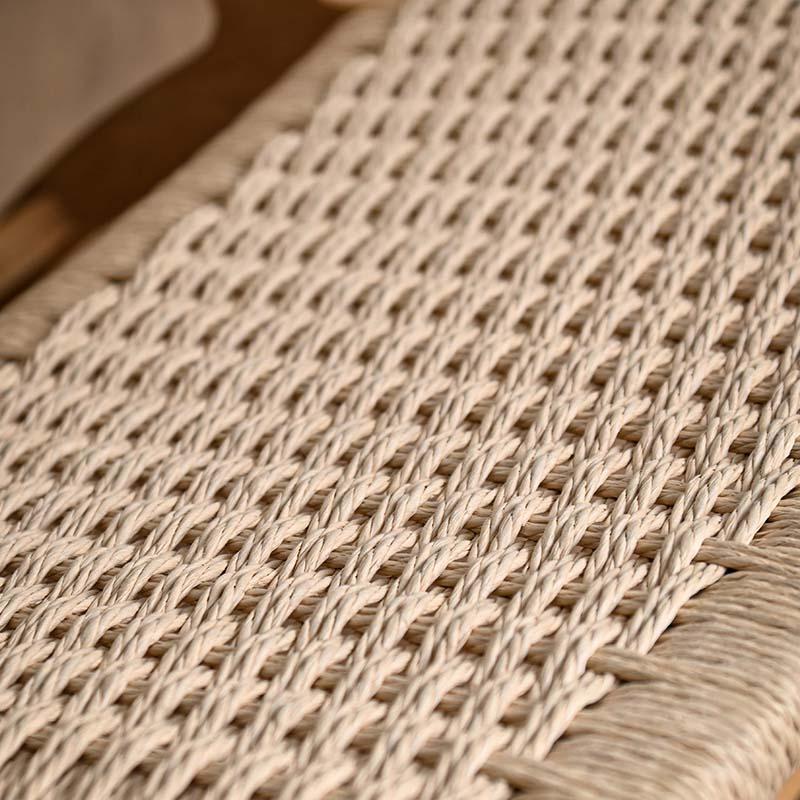 パーソナルチェア ペーパーコード 木製 無垢材 チーク ナチュラル