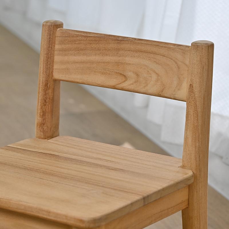 チーク 無垢 キッズチェア ローチェア 子供イス 子供椅子 ベビーチェア