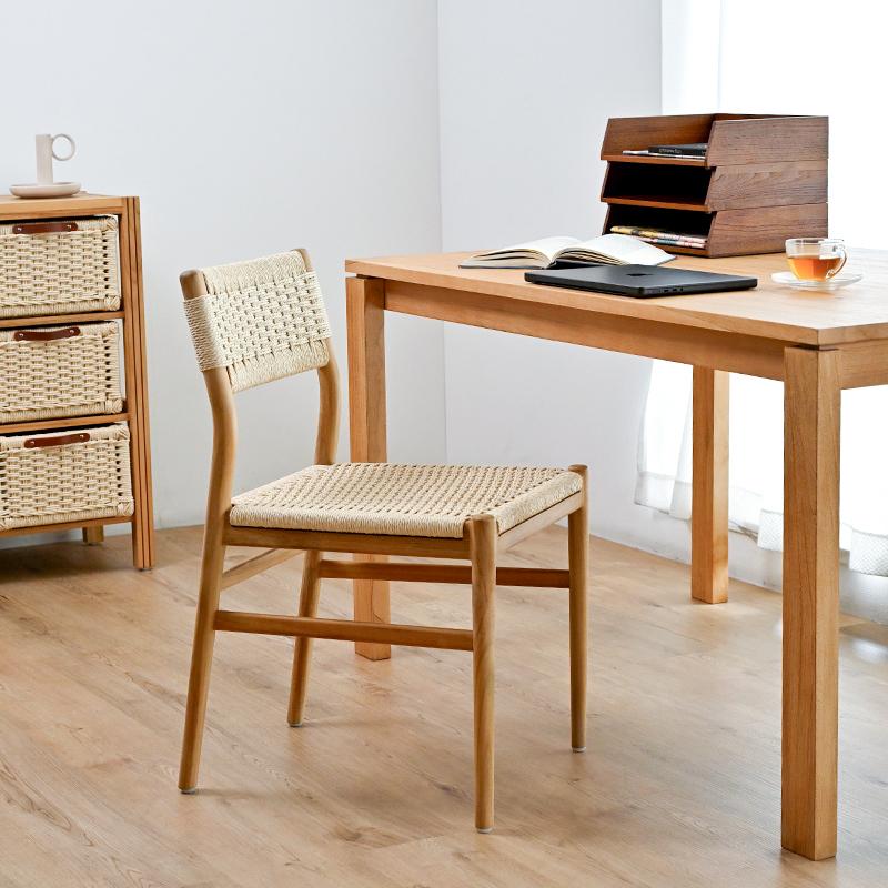 ダイニングチェア ペーパーコード 木製 無垢材 チーク デスクチェア ナチュラル アジアン 北欧 韓国インテリア ETC331RX 爆買 |  | 06