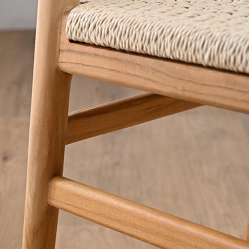 ダイニングチェア ペーパーコード 木製 無垢材 チーク デスクチェア ナチュラル アジアン 北欧 韓国インテリア ETC331RX 爆買 |  | 09