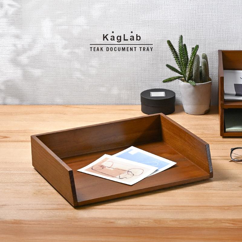 書類整理トレー 書類ケース A4サイズ 横型 1個入り おしゃれ 木製 収納