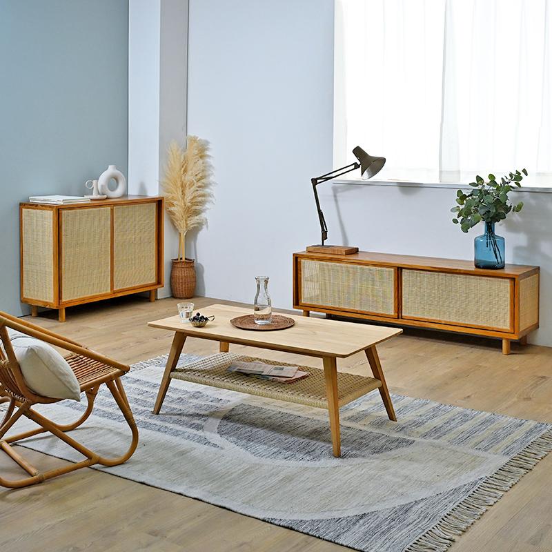 テレビボード ローボード 150cm幅 TVボード テレビ台 チーク 無垢