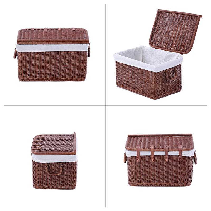 籐家具 ラタン製 収納ボックス バスケット GK520M 爆買 : ランドマーク