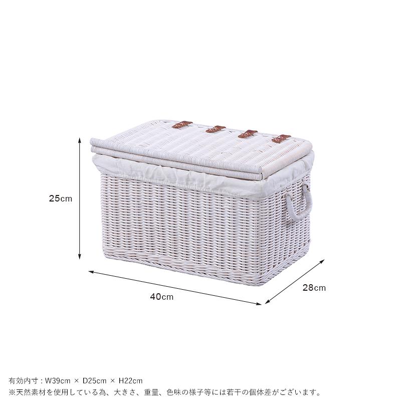 籐家具 ラタン製 収納ボックス バスケット GK520M 爆買 : ランドマーク