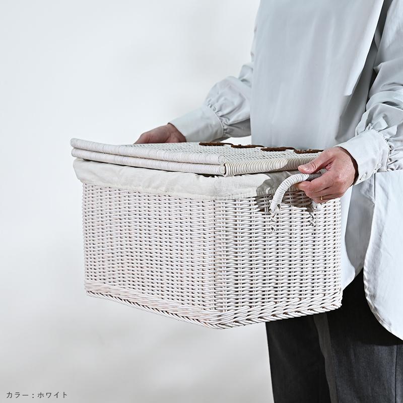 籐家具 ラタン製 収納ボックス バスケット GK520M 爆買 : ランドマーク