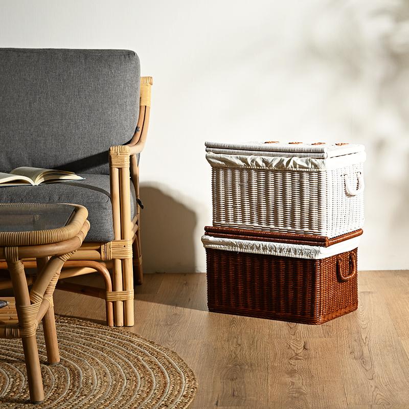 ラタン 籐家具収納ボックス