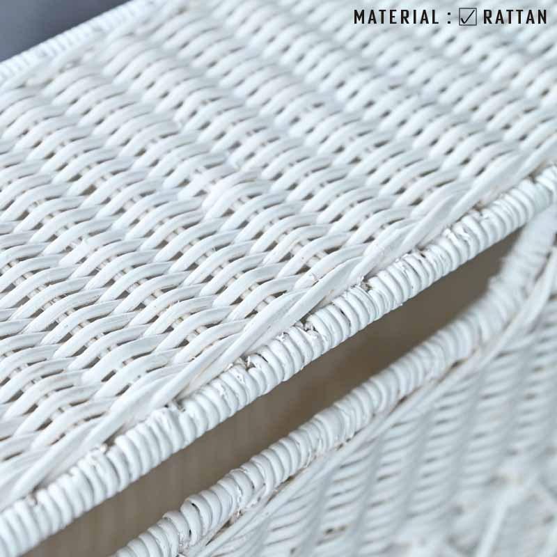 トイレットペーパー 収納 ストッカー ふた付き バスケット スリム