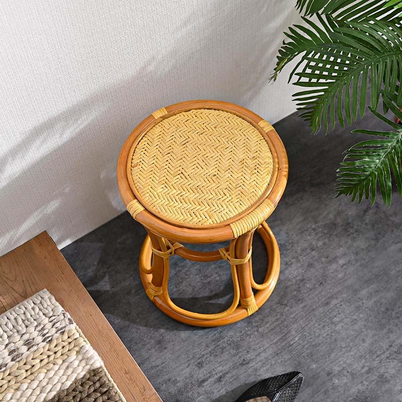 籐椅子 スツール 腰掛け 籐製 軽い 和風 和モダン 母の日 父の日 敬老