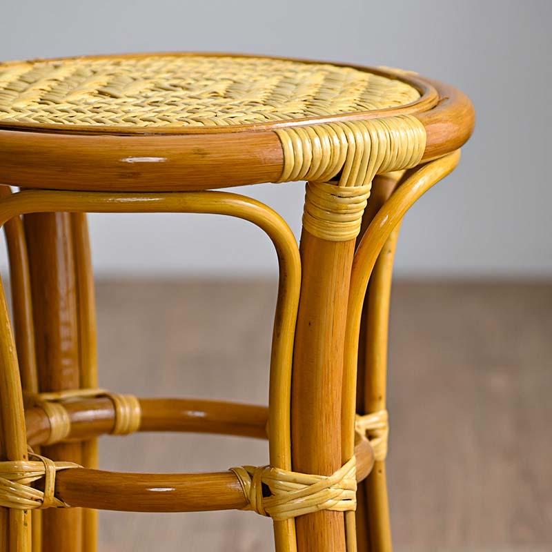 籐椅子 スツール 腰掛け 籐製 軽い 和風 和モダン 母の日 父の日 敬老