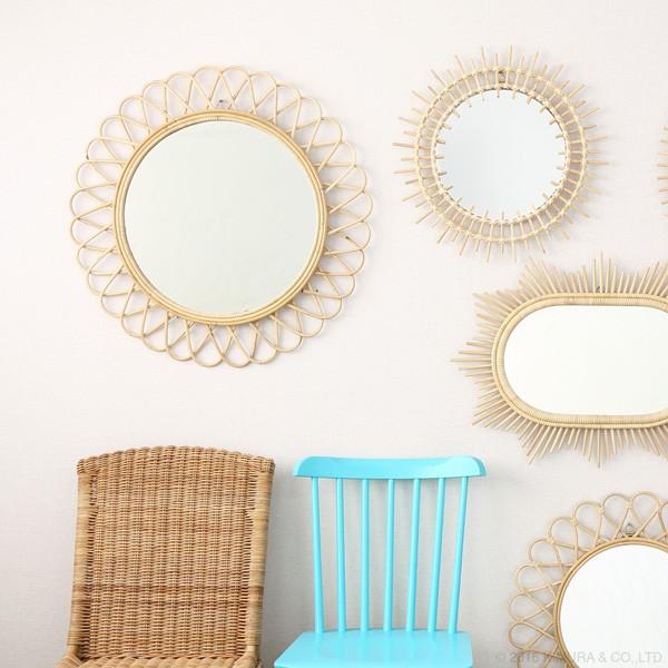ラタン　籐　スタンドミラー 楽天市場】【最大500円クーポン】 ミラー 鏡 ラタン 籐 取り付け