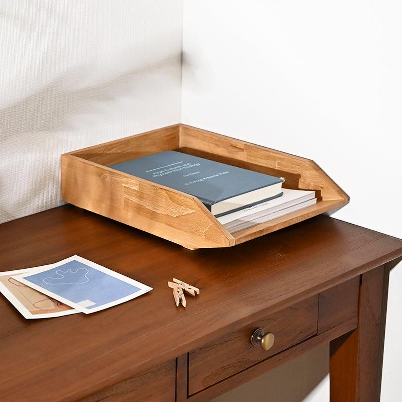 書類整理トレー 書類ケース A4サイズ 1個入り おしゃれ 木製 収納 アジアン家具 R032XP 爆買 |  | 06