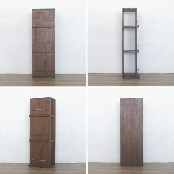 アウトレット アジアン家具 チーク無垢 ディスプレイラック マガジン