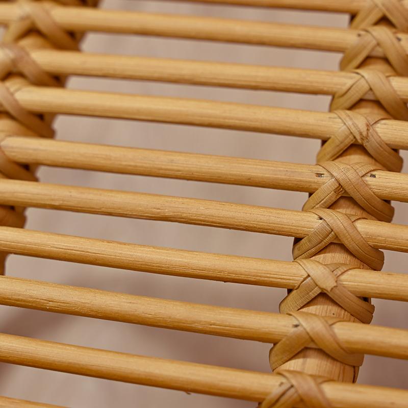 皮付きラタンスツール チェア オットマン アジアン 椅子 イス S154MX