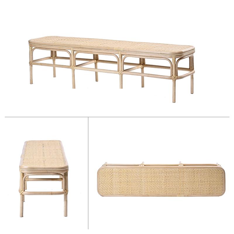 【美品】ラタンベンチ型2段チェスト 収納付きベンチ ラタン家具 テレビ台ラタン VeroMan テレビ台 テレビボード 台 ラタン編み ラック 引き出し付き