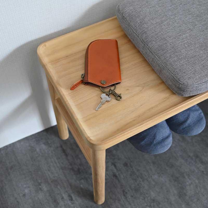 ベンチ ポールハンガー付き スツール 収納 スペース S2700RXK-H 爆買