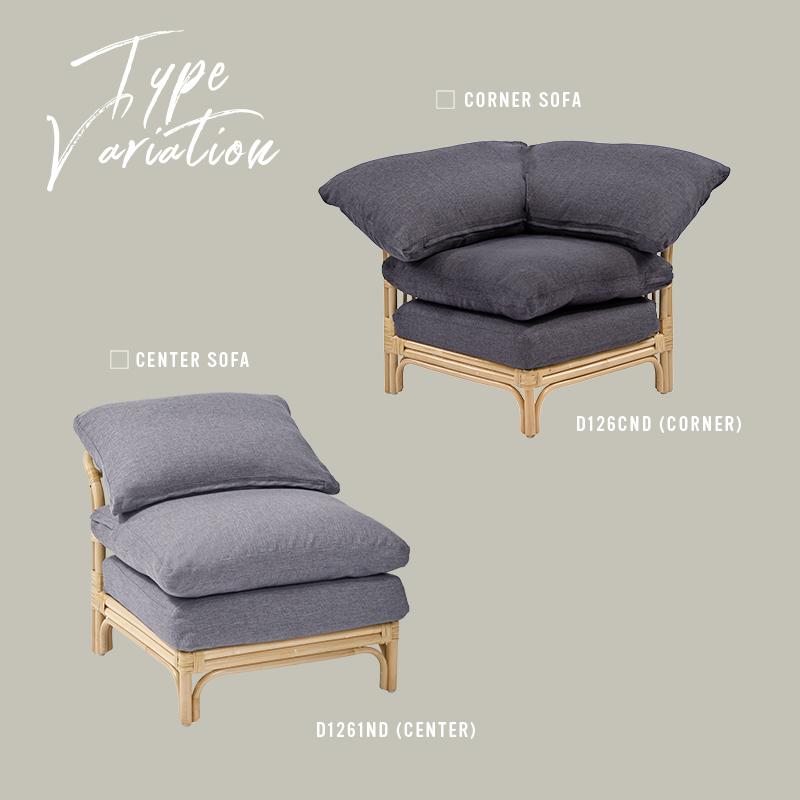 ラタンL型ソファー ニューラタン L字ソファ ラウンジ4点セット （DEPOS New Rattan