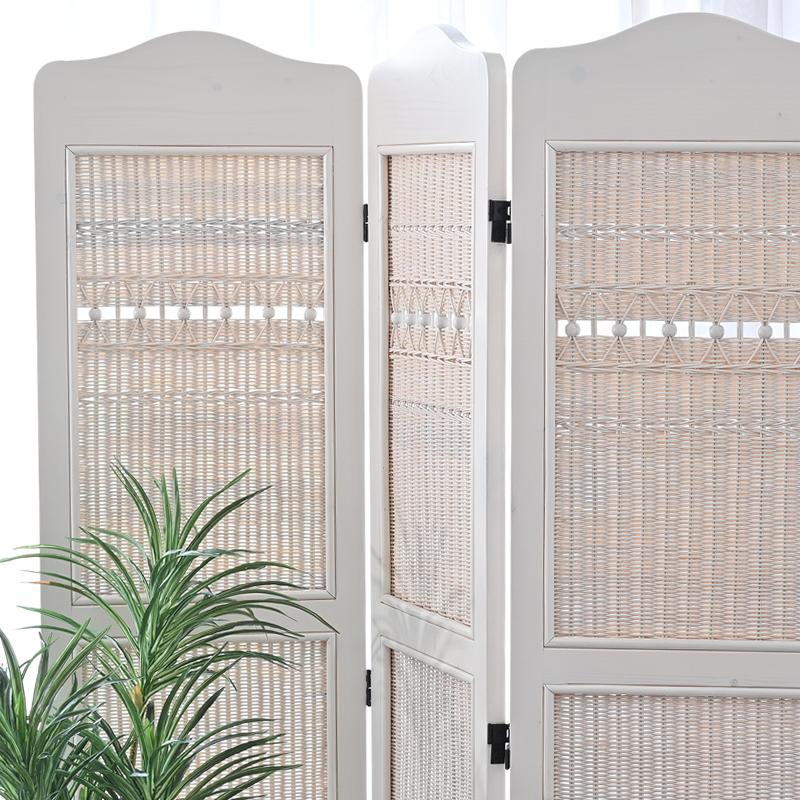 間仕切り 4連 パーテーション おしゃれ ガーリー フレンチシャビー