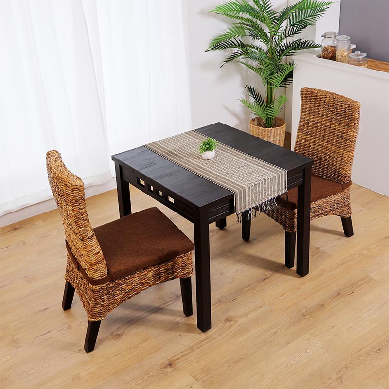 ダイニングチェア 2脚セット 椅子 おしゃれ ハイバック アジアン SET2