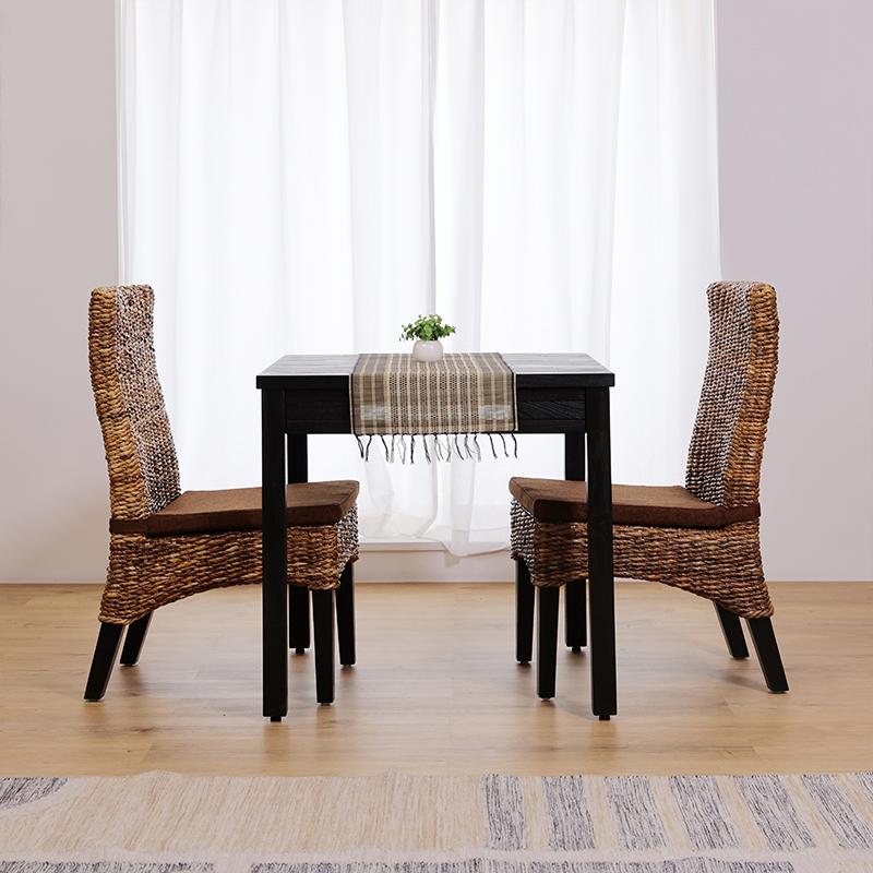 ダイニングチェア 2脚セット 椅子 おしゃれ ハイバック アジアン SET2