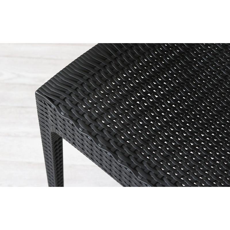 ガーデンチェア 4脚セット 屋外 スタッキング 庭 ベランダ 椅子 ラタン