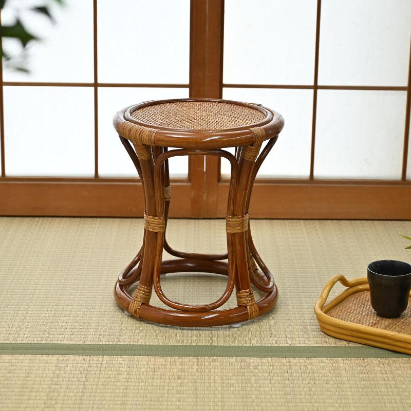 籐の椅子 スツール 腰掛け 脱衣所 脱衣場 玄関 和風 軽い 母の日 父の