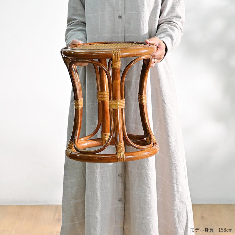 籐の椅子 スツール 腰掛け 脱衣所 脱衣場 玄関 和風 軽い 母の日 父の