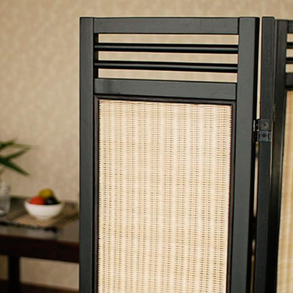 間仕切り 3連 パーテーション おしゃれ ラタン アジアン SW07N 爆買