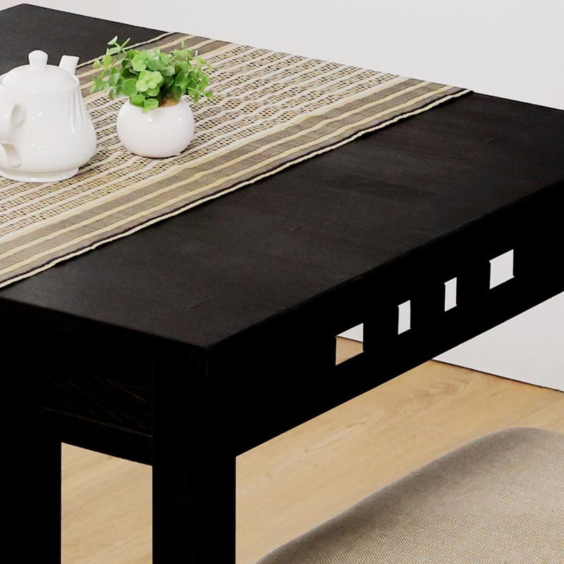 アジアン家具 ダイニングテーブル 単品 76cm角 2人用 OAデスク