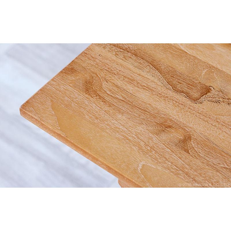 サイドテーブル ソファ脇 チーク無垢材 木製 コの字 北欧 T208XP｜landmark｜05