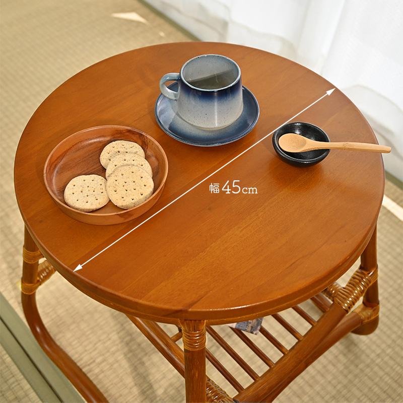 サイドテーブル コーヒーテーブル 籐製 おしゃれ T250HR｜landmark｜04