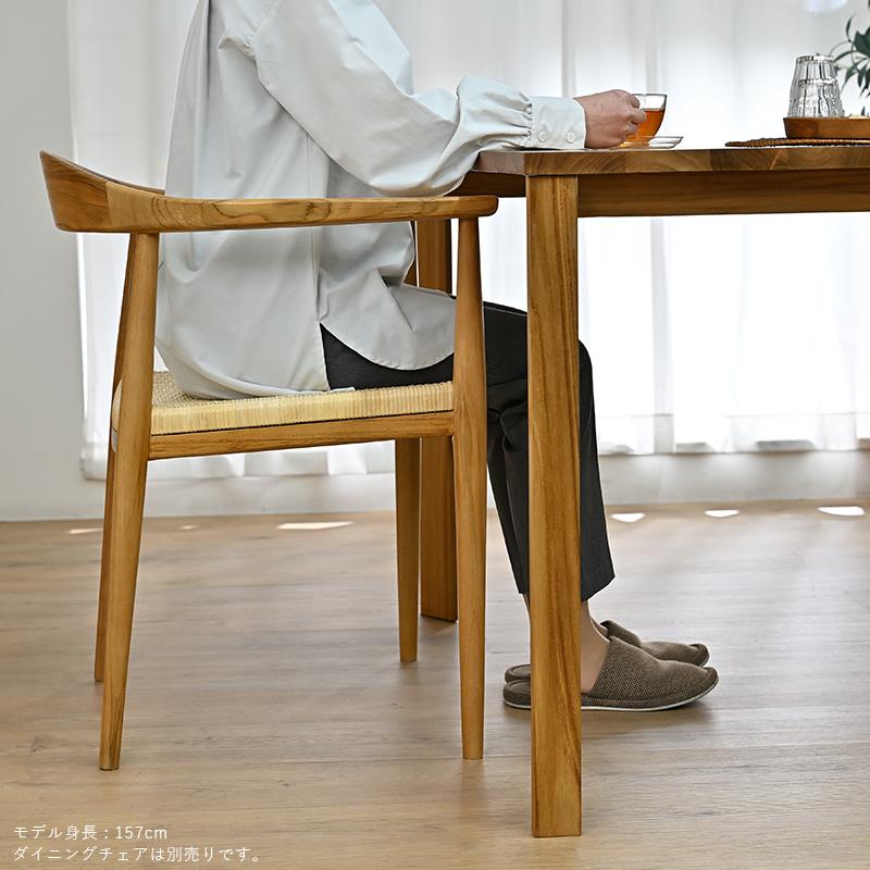 ダイニングテーブル　勉強机　両用タイプ　チーク材 ダイニングテーブル 勉強机 両用タイプ チーク材