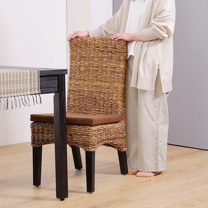アジアン家具 ダイニングテーブルセット 4人用 5点セット 120cm バナナ