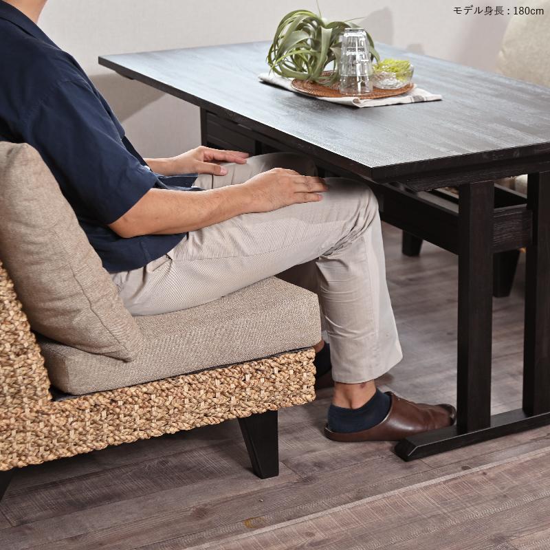 アジアン家具 ダイニングテーブルセット ソファ 4人用 4点セット アジアン家具 ダイニングテーブルセット ソファ 4人用 4点セット
