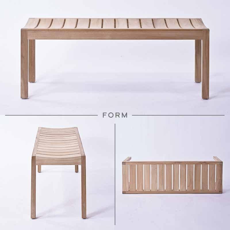 ガーデンテーブルセット 木製 4点セット チーク 無垢材 無塗装