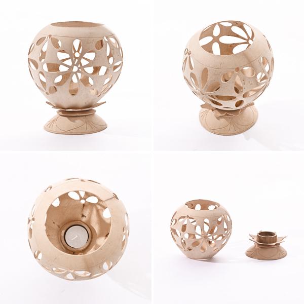 アウトレット アジアン雑貨 バリ キャンドルホルダー ココナッツ