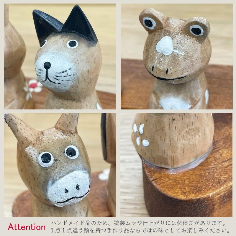 アジアン雑貨 バリ オブジェ 置物 インテリア おしゃれ 木製 アクビィ