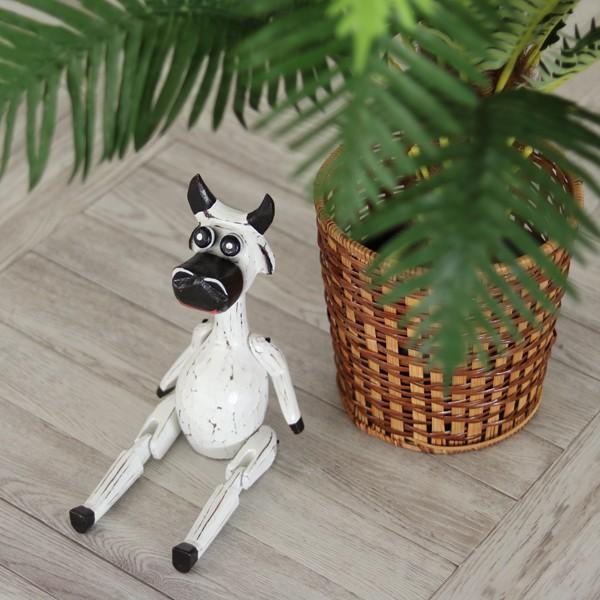 アジアン雑貨 バリ ウシ オブジェ 置物 インテリア おしゃれ 木製